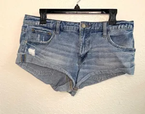 Free People Jeans Shorts Rock Denim Size‎ 28 thumbnail 1