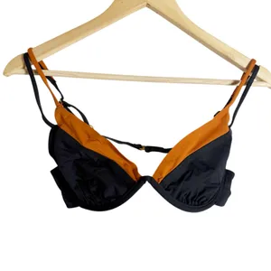 L*Space Fused Zendaya Bikini Swim Top Black Brown Sienna Layered Size M thumbnail 2