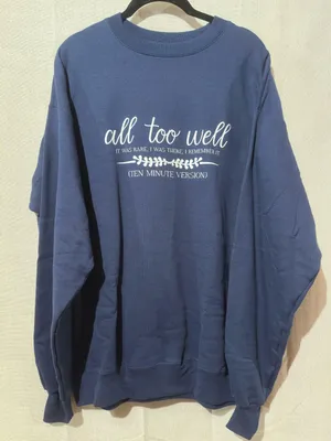 Hanes All Too Well Swiftie Crewneck Sweatshirt thumbnail 1
