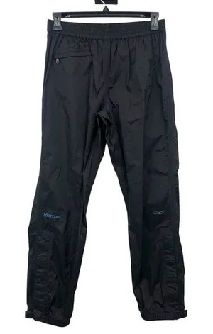 Marmot Wind Pants Womens L Used Unlined Black Outdoor Nylon thumbnail 1
