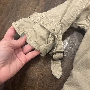 Converse‎ One Star Junior Large 100% Cotton Cute Khaki Jacket~Button Up~Pockets thumbnail 6