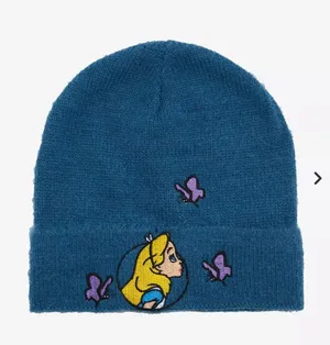 Disney Hot Topic Alice In Wonderland Beanie + 🆓🎁 thumbnail 1