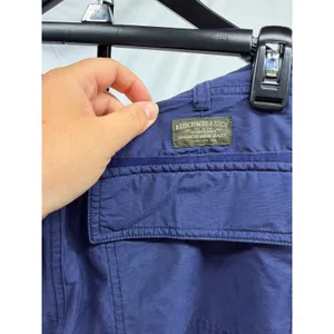 Abercrombie Vintage ‎ 90's Y2K Womens Navy Relaxed Utility Cargo Paratrooper Pants Sz 6 thumbnail 5