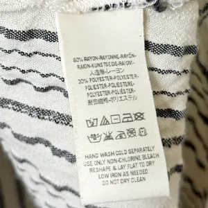 Free People Rhythm Of The Night Striped Tunic Top Ivory Black Women’s Size Small thumbnail 12