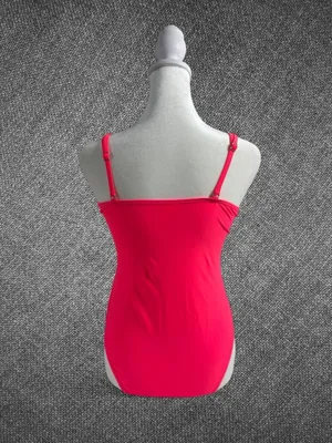 Neon Pink One Piece Ruched Underwire Swimsuit Size M thumbnail 7