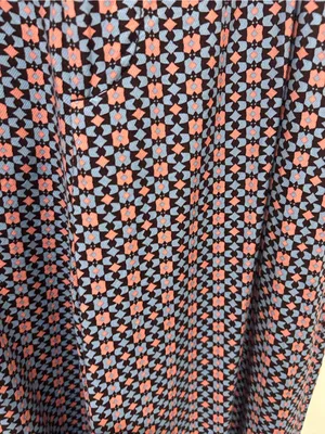 Anthropologie Printed Wide-Leg Pants — White & Navy Multicolor thumbnail 4
