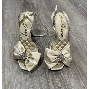 Sam Edelman Women's Bow Lexi Stiletto Heel Wedding Bridal Sandal Size 7 thumbnail 2