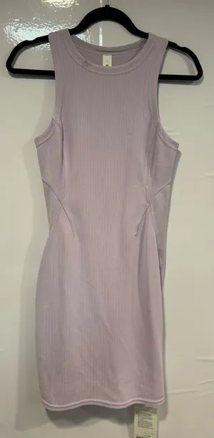 Lululemon Ribbed Purple Softstreme slim fit‎ tank top dress NWT thumbnail 1