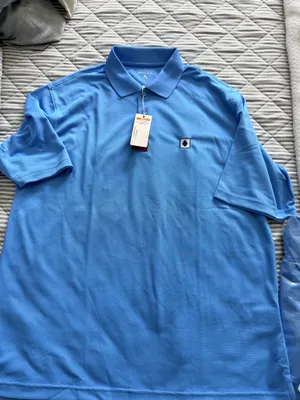 Antigua Baby blue Men’s polo shirt thumbnail 1