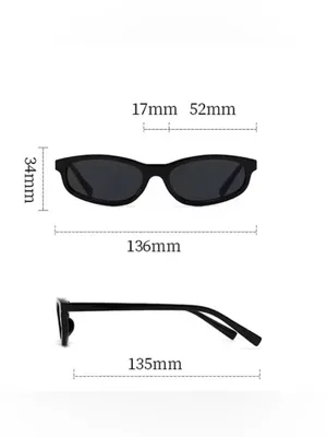 Small Oval Sunglasses Women Classic Shades Daily Leisure Travel Shades Eyewear thumbnail 5