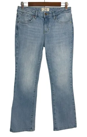 Free People We The‎ Free Bootcut Mid Rise Jeans Size 26 Cropped Ankle Denim thumbnail 1