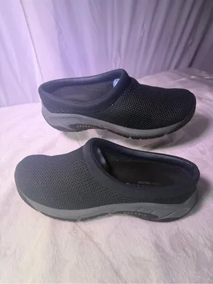 Merrell Black Mesh Slip-On Mule thumbnail 2