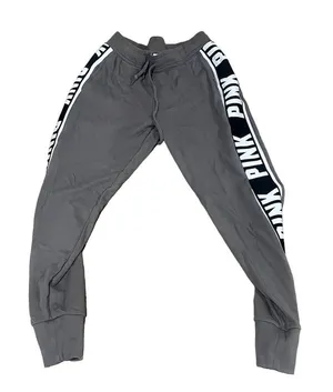 Victoria's Secret PINK Women's Gray Skinny Track Sweatpants Size M thumbnail 1