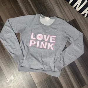 Victoria's Secret PINK Light Gray Sweatshirt thumbnail 2
