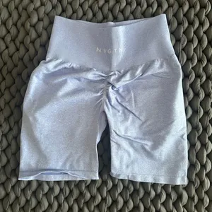 NVGTN Periwinkle Scrunch Seamless Shorts thumbnail 4