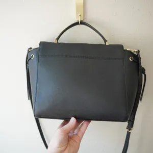 Kate Spade New York Black Saffiano Leather Crossbody Satchel Bag Classic thumbnail 6