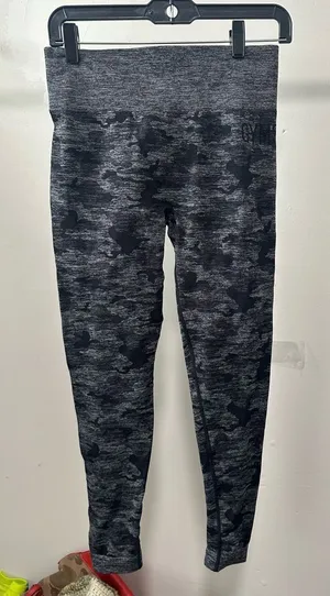 Gymshark Gray & Black Camo Seamless Leggings thumbnail 1