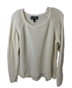 Lauren Ralph Lauren Crew Neck Pullover Knitted Sweater Woman's Size XL Cream.‎ thumbnail 1
