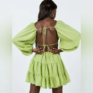 Princess‎ Polly Danny Long Sleeve Mini Dress Green Size 8 thumbnail 8
