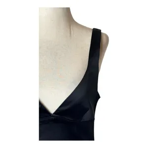 Babaton Aritzia Dress Women 4 Black Satin‎ Lala Dress Sheath Party Cocktail LBD thumbnail 9