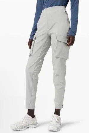 Lululemon LAB Reykur Cargo Pants Gray Womens Sz 12 Hiking Utility Tech NEW Rare thumbnail 1