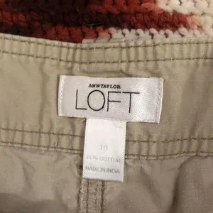 Y2K 2000s Tan beige khaki cargo micro mini low-mid rise shorts drawstring shoelace waistband Size 10/M Measurement in pics thumbnail 3