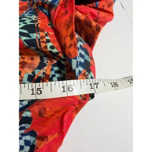 Ulla Johnson Ottilie Hypnotic Flamingo Cotton Midi Dress Puff Sleeve Coral Sz 0 thumbnail 8