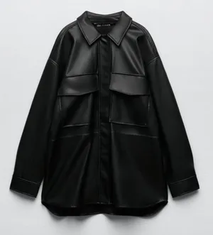 ZARA Leather Jacket thumbnail 1
