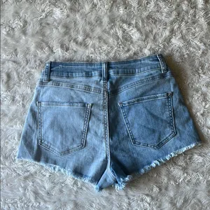 Happily‎ Grey Blue Jean Shorts with Classic Style Woman’s Size 2 or 1/25 thumbnail 2