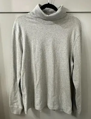 JCrew Turtle Neck Women’s Medium Gray Cotton thumbnail 1