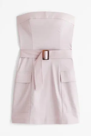 NWT Abercrombie Purple Utility Cargo Dress Medium thumbnail 1