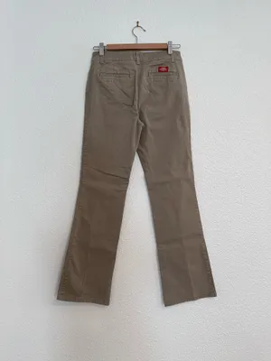 dickies khaki bootcut the worker pant cotton spandex blend thumbnail 2