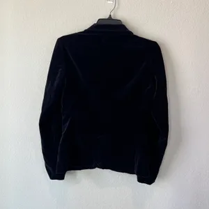 J. Crew Dark Blue Velvet Holiday Blazer Size Small thumbnail 7