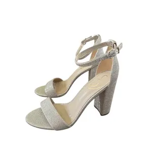 Sam Edelman Yaro Champaign Glitter Block Heel Ankle Strap Sandals Dress Shoes 9 thumbnail 2