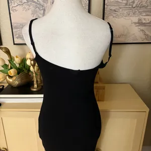 SKIMS Ribbed Soft Lounge Long Slip DressIn Onyx‎ Size Large thumbnail 5