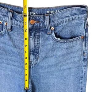 J.Crew Wide Leg Trouser Jeans Light Wash High Rise Capsule Minimalist 27 thumbnail 11