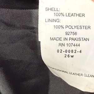 Vintage Y2K Jessica London Classic Leather Jacket in Black Size 26W‎ thumbnail 7