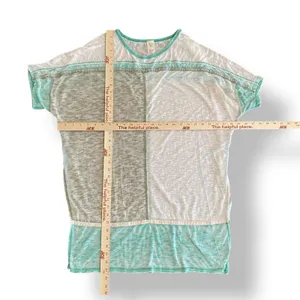 Free People We‎ The Free Charleston Color Block Oversized Tunic Womens Size S thumbnail 3