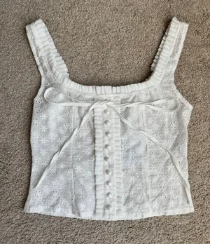 Princess Polly Vinca Corset Top White thumbnail 1
