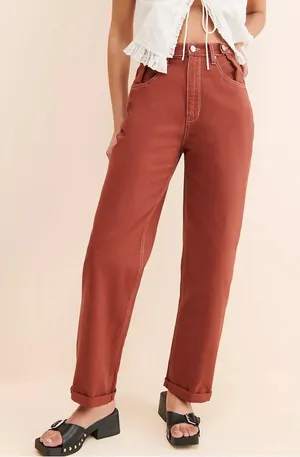 NWT Free People ZGY Hi & Loose Super High Rise Jeans Sz 27 thumbnail 1