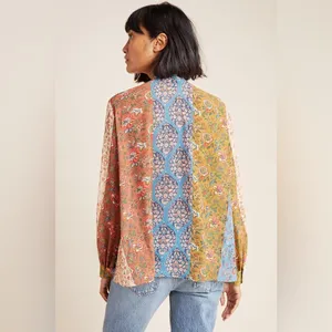 ANTHROPOLOGIE Sachin + Babi IIiana Ruffle Blouse thumbnail 4