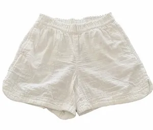 Old Navy White Crinkle Gauze Shorts High Waisted Comfort Waistband Size S thumbnail 1
