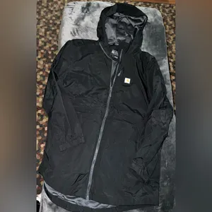 Carhartt Rain Defender Relaxed Fit Lightweight Coat Size XL (16-18) in Black thumbnail 9