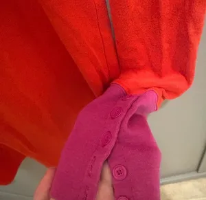 Gap Vibrant Red Top with Purple Trim  thumbnail 4
