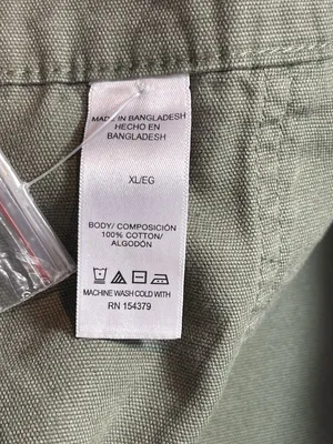 Aeropostale Aero Utility Cargo Pants Women XL Green Y2K Straight Leg Relaxed NWT thumbnail 8