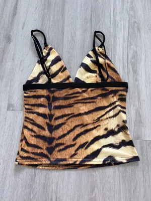 Shein Top Tiger Print thumbnail 2