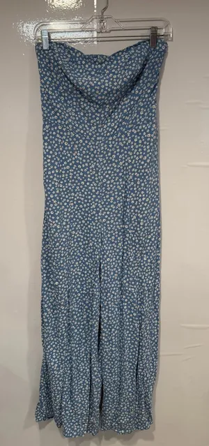 Blue Floral Strapless American Eagle‎ Jumpsuit thumbnail 1