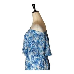 Show Me Your Mumu Dress Women XS Blue‎ White Floral Mama Blues Hacienda Maxi thumbnail 9