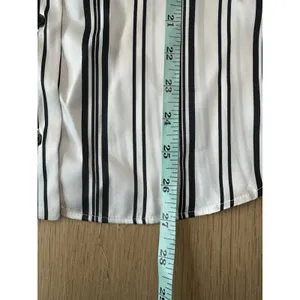 NWT Zara Women Striped Silky Button Down Shirt Long Sleeve Size Large 2498 thumbnail 3