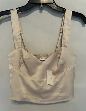 Abercrombie & Fitch Satin Style Corset Crop Top Size XS Party Summer Vacation thumbnail 1